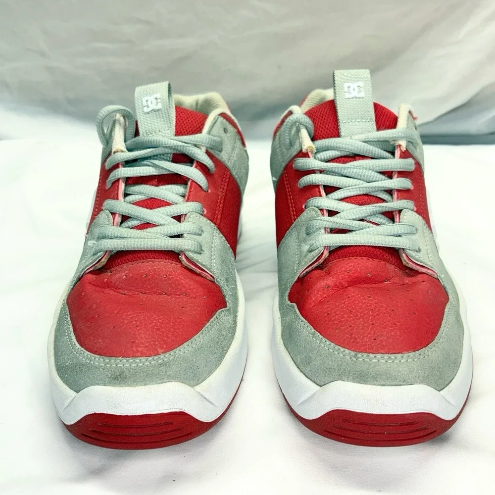 DC Lynx Zero Men's Skateboarding Shoes Size US 12 Red White Gray